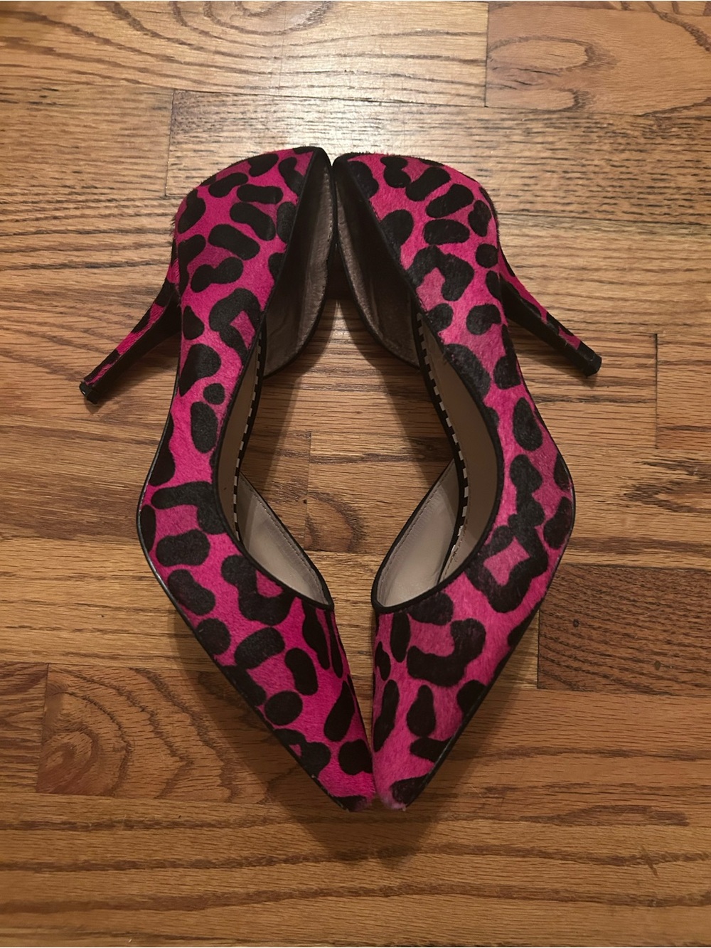 Betsey Johnson Women’s Sz 8M Pink & Bright Y2K Inspired Maximalist Heels